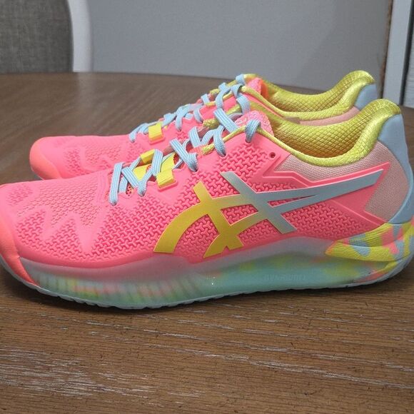 🆕 ASICS GEL-RESOLUTION 8.5  Sun Coral/Sour Yuzu, NWT - Picture 5 of 12